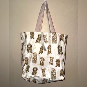NWT‎ Golden Retriever Poodle Corgi Golden Doodle Dogs Canvas Tote